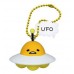 SR-83918  Takara TOMY A.R.T.S  Sanrio Gudetama Strange Pose Figure Mascot Swing 200y - Gudetama UFO