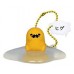 SR-83918  Takara TOMY A.R.T.S  Sanrio Gudetama Strange Pose Figure Mascot Swing 200y - Gudetama With Mustache