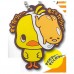 SR-87686 Gudetama x Chicken Ramen Hiyoko-Chan Chick Chan Capsule Rubber Mascot 300y - Set of 5