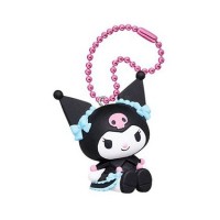 SR-87881 My Melody and Kuromi Sweet Lolita Mini Figure Mascot 300y - Kuromi (Sitting Ver) Gothic Lolita