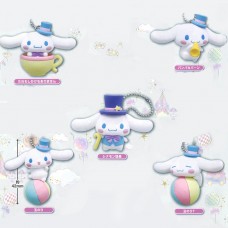 SR-87906 Cinnamoroll Pastel  Circus Mini Figure Mascot Key Chain 200y - Set of 5