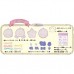 SR-86438 Takara TOMY Shishurina Kiki & Lala Embroidery Set 1400y