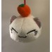 AMU-PRZ6931 Nemu Neko (Sleepy Cat) Tangerine Style Mini Plush - White Cat