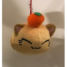 AMU-PRZ6931 Nemu Neko (Sleepy Cat) Tangerine Style Mini Plush - Brown Cat