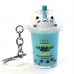 00720 Boba Tea Cat Keychain Mascot (Single Random Style / Color)