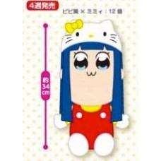 E77214 Pop Team Epic x Sanrio Pipimi Popuko Premium Plush - Pipimi x Hello Kitty