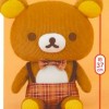 SR-12497 Rilakkuma Corduroy Checkered/Plaid Dressed Plush XL - Rilakkuma