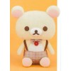 SR-12497 Rilakkuma Corduroy Checkered/Plaid Dressed Plush XL - Korilakkuma