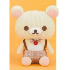 SR-12497 Rilakkuma Corduroy Checkered/Plaid Dressed Plush XL - Korilakkuma