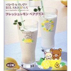 SS8113  Rilakkuma A Basket Full of Lemons Collectible Glass - Set of 2 Glasses (Version B)