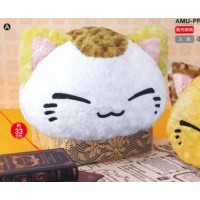 AMU-PRZ7454a NemuNeko / Cha NemuNeko Rose Boa Big Plush - White