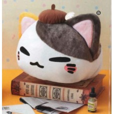 AMU-PRZ7554b Nemu Neko DX Plush Beret Version - White / Charcoal