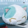 AMU-PRZ7703a Nemu Neko DX Plush Winter Color Fluffy Version - White / Teal