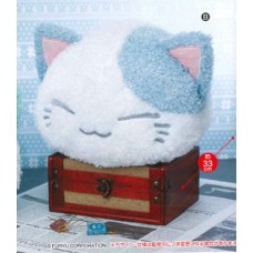 AMU-PRZ7703b Nemu Neko DX Plush Winter Color Fluffy Version - White / Blue