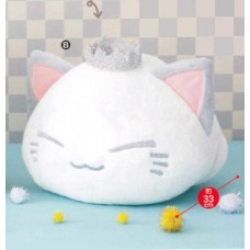 AMU-PRZ7948b Nemu Neko DX Plush Crown Version - White