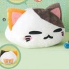 AMU-PRZ7949b Nemu Neko DX Konemuneko Shippo Ribbon Plush - White / Brown