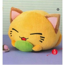 AMU-PRZ7974b Nemu Neko DX Plush Mochi Oishi Version - Yellow / Green Mochi